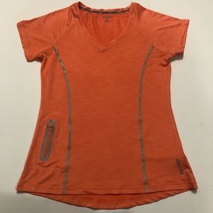 Reebok Workout Shirt Orange Small